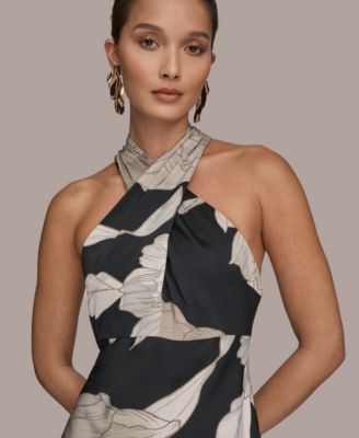 Women's Floral Print A-Line Long Dress