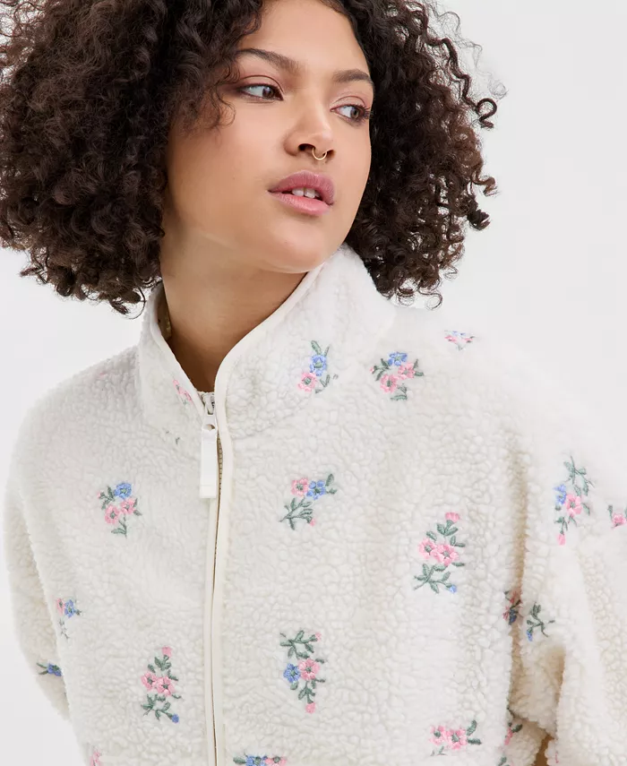 Juniors' Lightweight Novelty Fleece Jacket - thumbnail 7