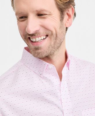 Men's Allday Foulard Poplin Short-Sleeve Shirt