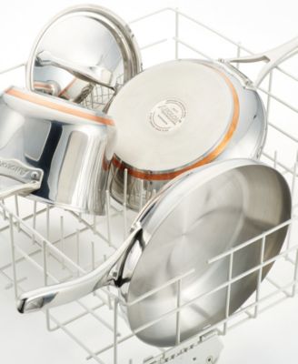 Nouvelle Copper Stainless Steel Cookware Set, 10 Piece 