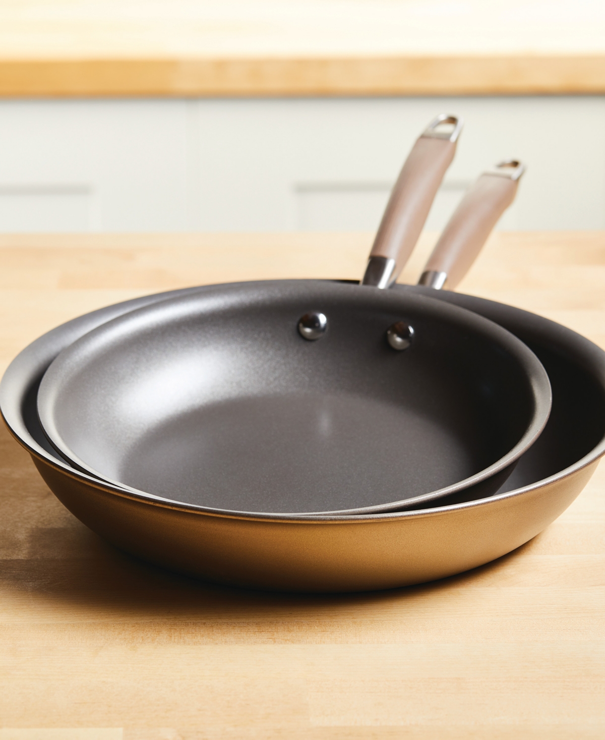 Anolon Advanced Home Hard-Anodized Nonstick Skillet Set, 2 Piece