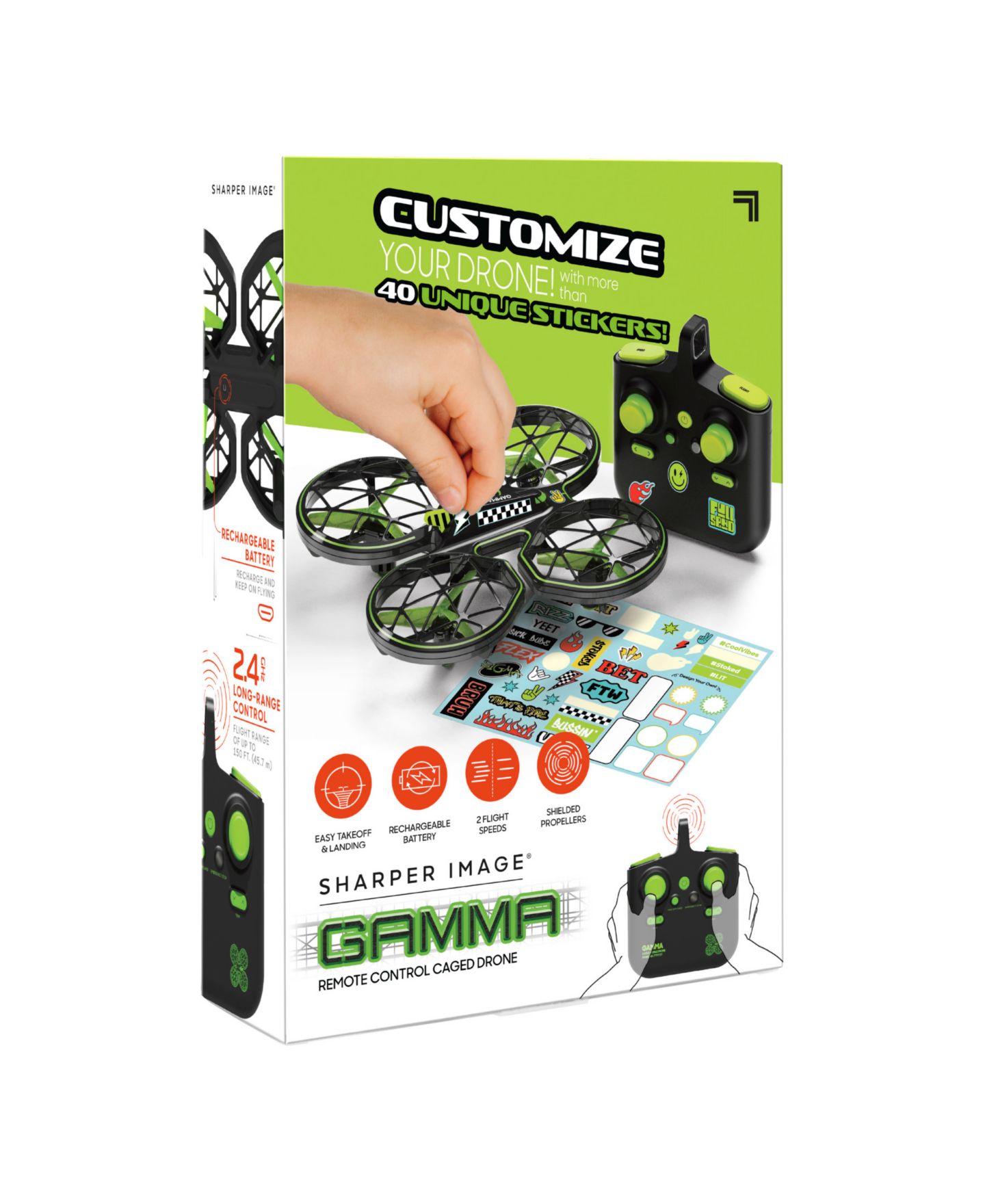 Детская игрушка Sharper Image Gamma RC Caged Drone, цвет: Разноцветный — фото 7
