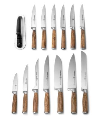 Cutlery Zebra Wood 15-Pc. Knife Block Set