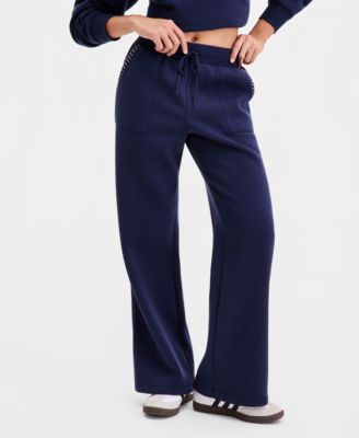 Juniors' High-Rise Wide-Leg Pants