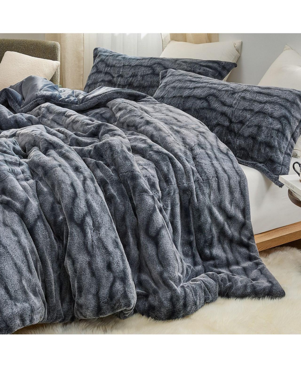 Coma Inducer Oceans Oversized Comforter Set - Navy Current