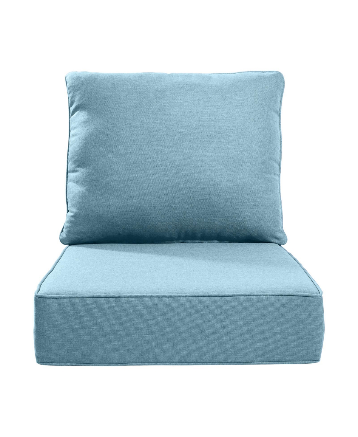 Gymojoy PlushCore 24 in. x 6 Olefin 2-Piece Deep Seating Outdoor Lounge Chair Sofa Cushion