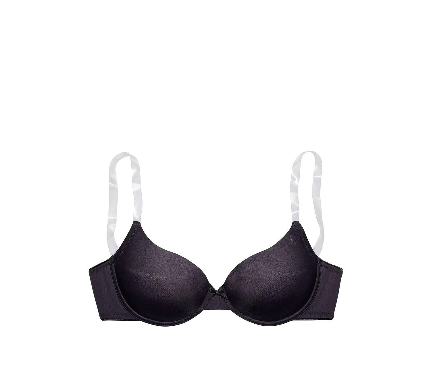 Women's Underwire Clear Strap Lightly Padded T-Shirt Bra