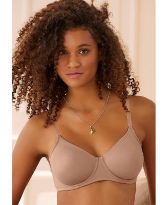 Women's B-DDD Clear Strap No-Padding Underwire T-Shirt Bra