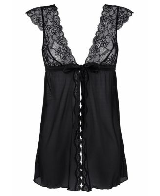 Women's Tie Front Lace Babydoll