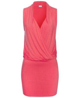 Women's Sleeveless Surplice Dress