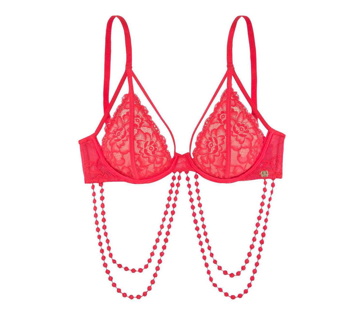 Women's Strappy Lace Underwire Non-Padded Underwire Bra