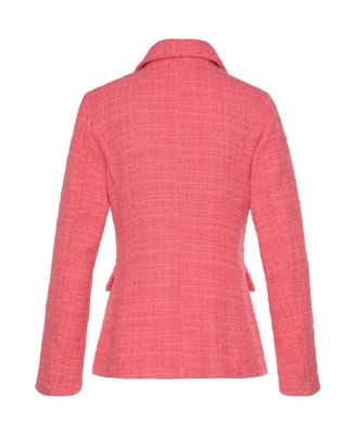 Women's Double Breasted Boucle Blazer