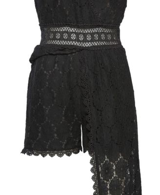 Women's Lace Maxi Overlay Romper