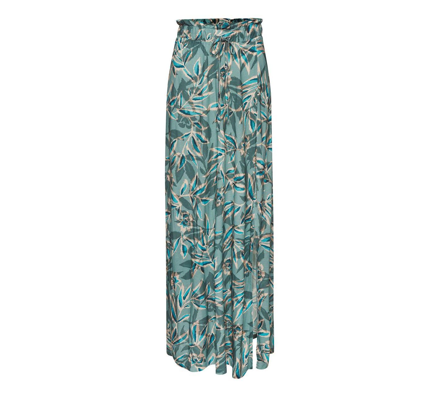 Женская юбка Lascana Paperbag Maxi, цвет: Бирюзовый с принтом — фото 4