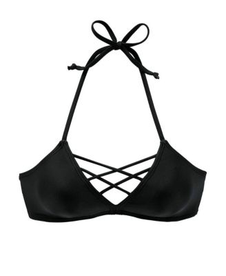 Women's Strappy Triangle Bikini Swimsuit Top Bra Sizing