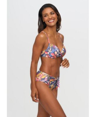 Women's Floral Pattern Push Up Bikini Swimsuit Top Bra Sizing