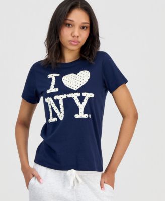Juniors' I Love NY Polka Dot T-Shirt