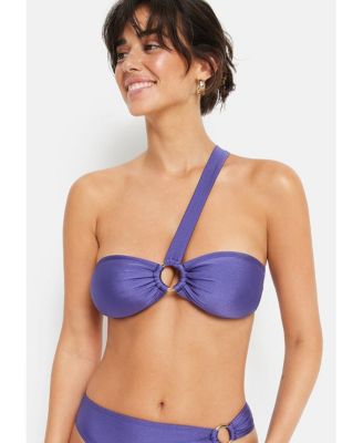 Women's O-Ring Bandeau Bikini Swimsuit Top Bra Sizing