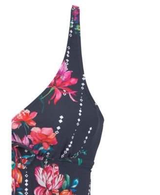 Women's Floral Underwire Tankini Swimsuit Top