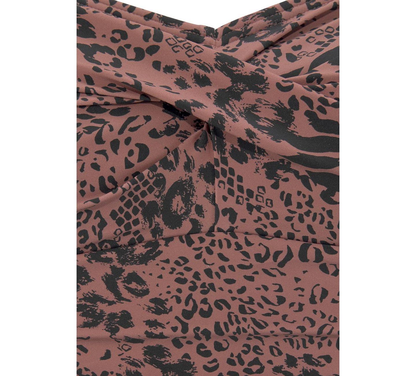 Купальник Sizing — LASCANA, цвет: Коричневый с принтом — фото 6