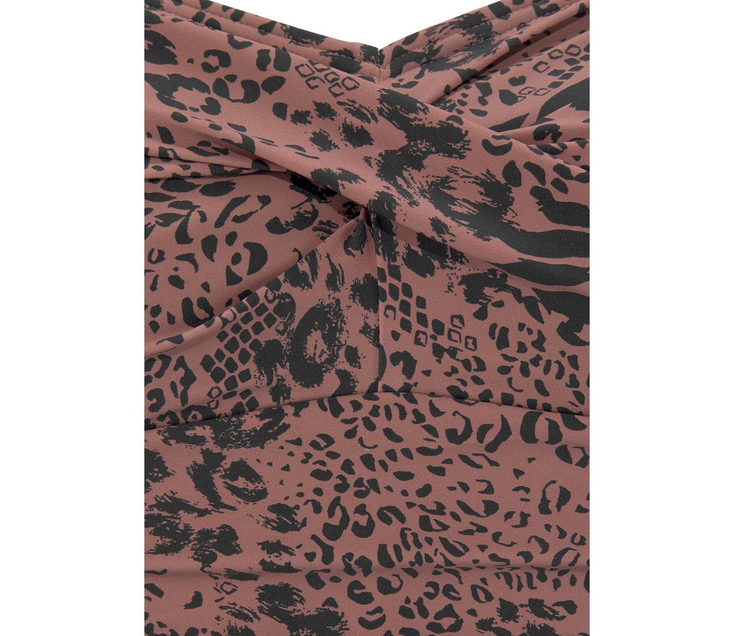 Women's Animal Print Tummy Control One-Piece Swimsuit