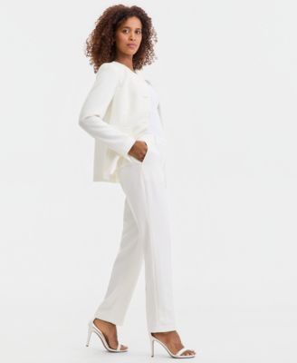 Women's Stretch Crepe High-Rise Straight Pants