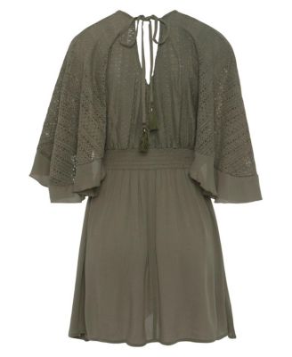 Women's Flowy Lace Cover up Beach Dress