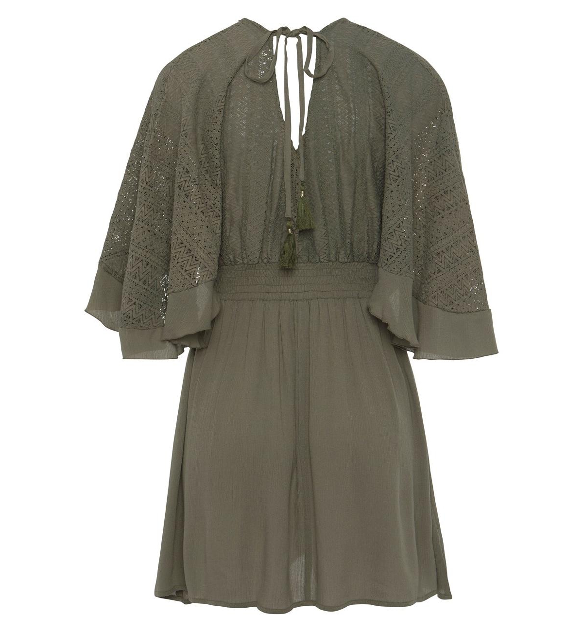 Lascana Women's Flowy Lace Cover up Beach Dress