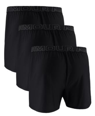 Men's 3-Pk. Solid Performance Tech Mesh 6" Boxers