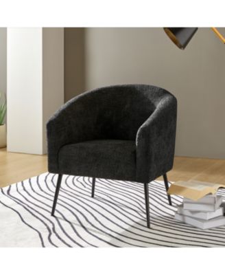 Hal Modern Boucle Armchair with Metal Leg