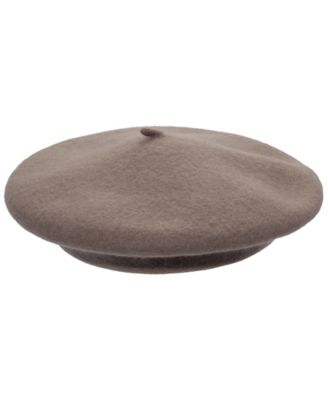 Women's Classic Wool Beret Hat with Script Logo