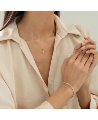 Sterling Silver 18k Gold Plated Cherie Bracelet Holiday Gift Idea