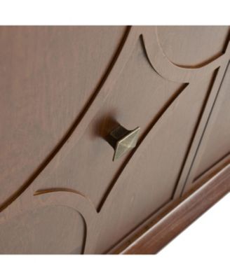 Mid-Century Sideboard with Solid Wood Legs and Adjustable Shelves