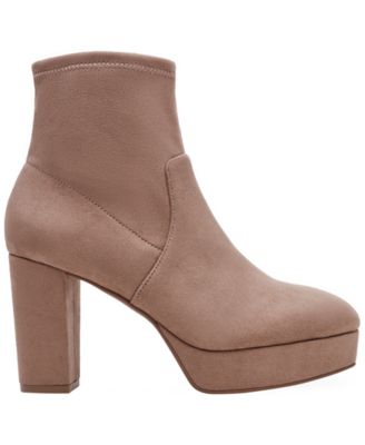 Womens Volt Platform Block Heel Dress Booties