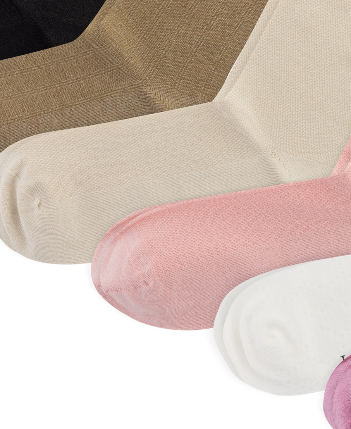 Ralph Lauren Women's Textured Solid Roll Top Socks, Pack Of 6 In Multi