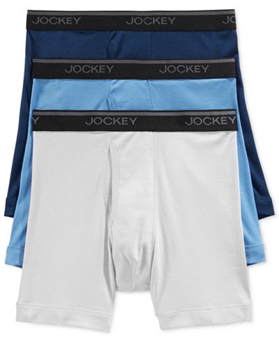 Jockey Men's Tagless StayCool Midway Briefs, 3 Pack