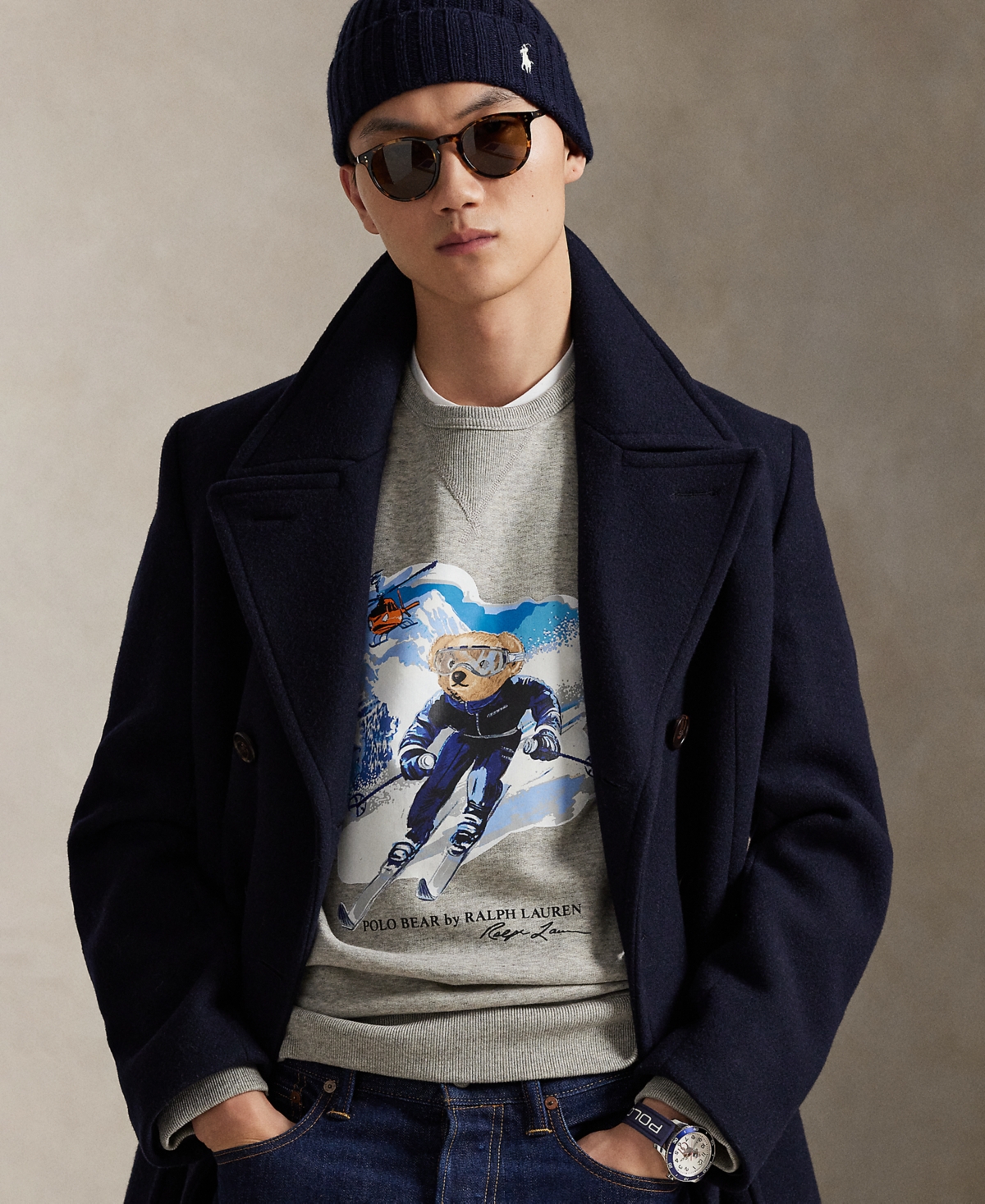 Polo Ralph Lauren Men's Bear Long-Sleeve Sweatshirt