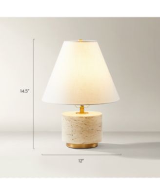 Arden Travertine Table Lamp