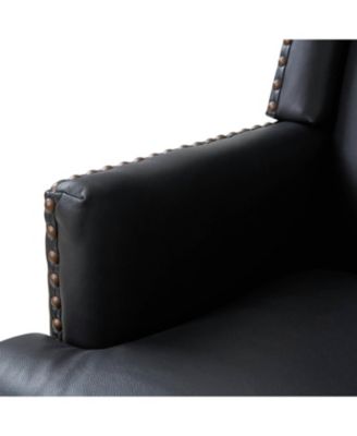 Regina Genuine Leather Arm Chair with Solid Wood Frame