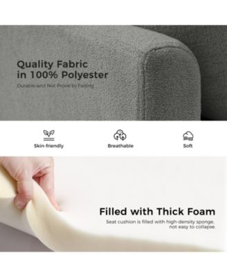 Gema Modern Storage Bench with Two Pillows and Pocket