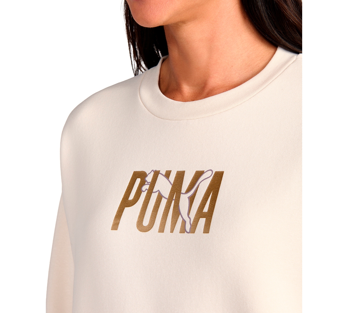 Puma Women's Crewneck Sweatshirt In White