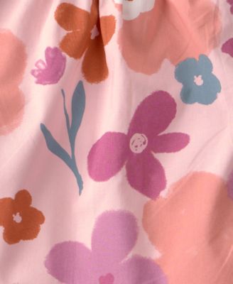 Baby Girls' Floral Print Tank Top, Shorts and Headband, 3-Piece Set