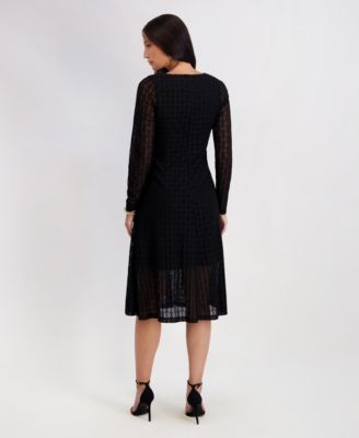 Women's Stretch Knit Keyhole Dress