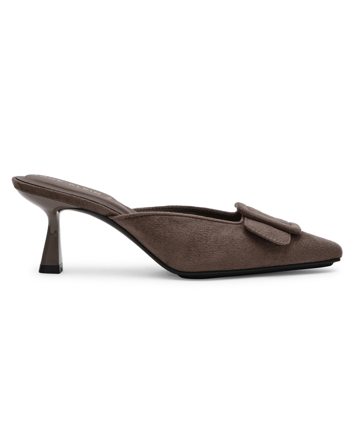 Anne Klein Women's Akcassia Snip Toe Kitten Heel Slip-on Mules In Brown