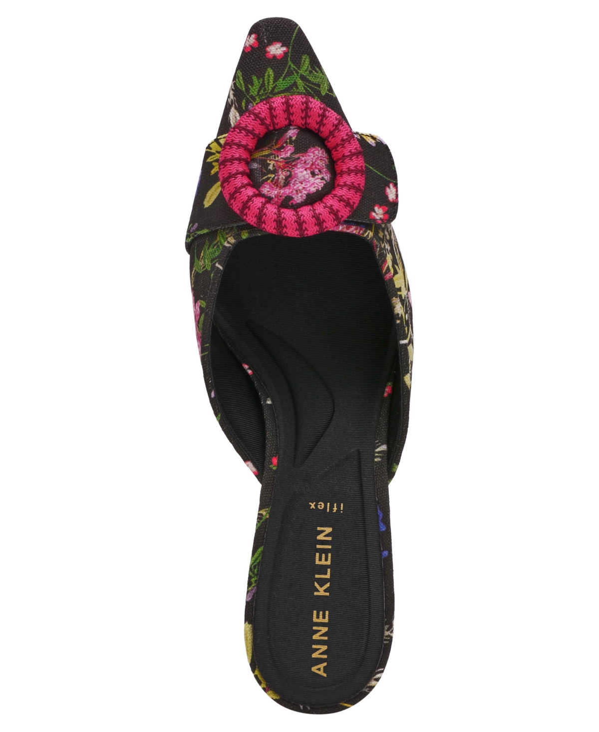 Anne Klein Women's Akcassia Snip Toe Kitten Heel Slip-On Mules