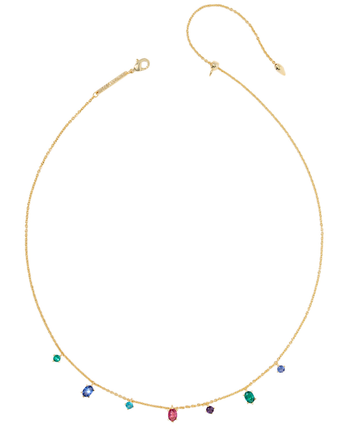 Kendra Scott Cubic Zirconia Cailin Delicate Strand Necklace In Gold