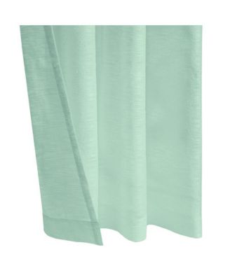 Boucle Sheer Premium Stylish and Functional Grommet Curtain Panel 52" x 63" Surf Spray