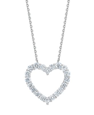 Forever Grown Diamonds - Lab Grown Diamond Pendant Necklace (1 ct. t.w.) in Sterling Silver