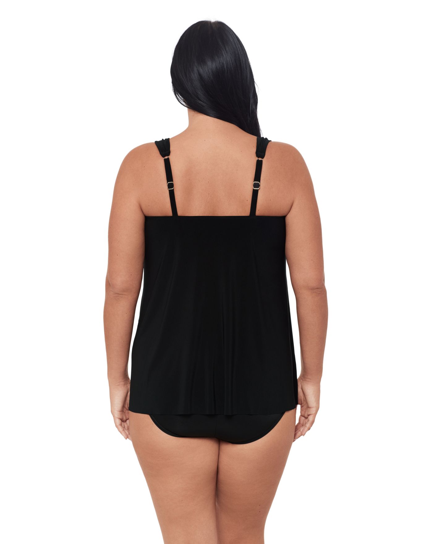 Верх бикини Tankini — Miraclesuit, цвет: Чёрный — фото 3