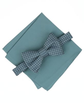 Alfani - Men's 2-Piece Moores Geo Bow Tie and Pocket Square Set